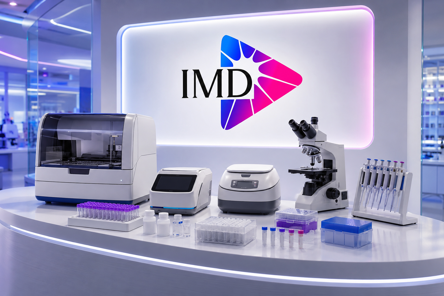 باقة IMD للمختبر الذكي — أجهزة وتركيب وتدريب